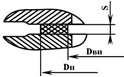 Схема уплотнения фланцев с гладкими соединительными поверхностями